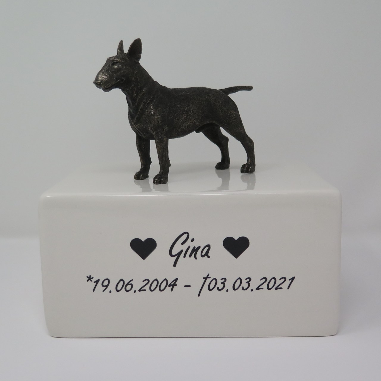 Bullterrier Urne Designurne